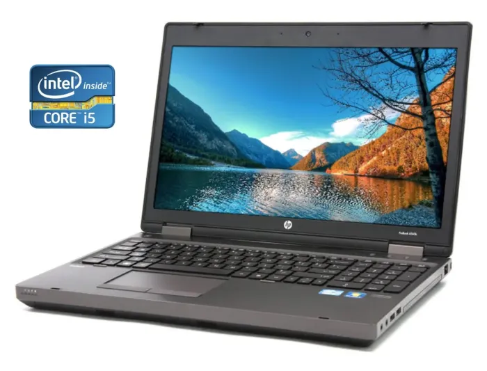 Ноутбук Б-клас HP ProBook 6560b / 15.6" (1366x768) TN / Intel Core i5-2520M (2 (4) ядра по 2.5 - 3.2 GHz) / 8 GB DDR3 / 240 GB SSD / Intel HD Graphics 3000 / WebCam / DVD-ROM / Win 10 Pro б/в - зображення 1