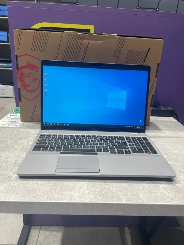 Мобільна робоча станція Dell Precision 3550 / 15.6" (1920x1080) IPS / Intel Core i5-10300H (4 (8) ядра по 2.5 - 4.5 GHz) / 8 GB DDR4 / 256 GB SSD / nVidia Quadro P500, 2 GB GDDR5, 64-bit / WebCam б/в - зображення 2