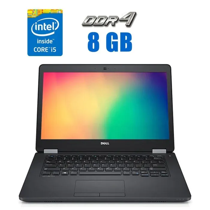 Ультрабук Б-клас Dell Latitude E5470 / 14" (1920x1080) IPS Touch / Intel Core i5-6440HQ (4 ядра по 2.6 - 3.5 GHz) / 8 GB DDR4 / 256 GB SSD / Intel HD Graphics 530 / WebCam б/в - зображення 1