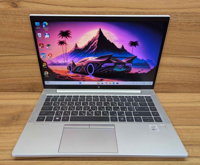 Ультрабук HP EliteBook 840 G7 / 14" (1920x1080) IPS / Intel Core i7-10610U (4 (8) ядра по 1.8 - 4.9 GHz) / 16 GB DDR4 / 512 GB SSD / Intel UHD Graphics / HDMI / Fingerprint / Windows 11 б/в - зображення 2