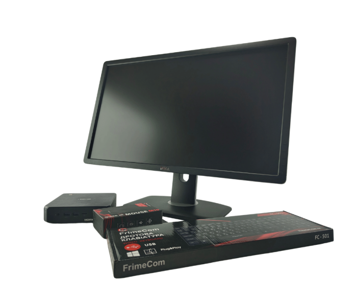 Комплект ПК: комп'ютер Asus Chromebox 3 USFF / Intel Core i7-8550U (4 (8) ядра по 1,8 - 4,0 ГГц) / 16 ГБ DDR4 / 512 ГБ SSD / Intel UHD Graphics 620 + Монітор 24" (1920x1080) TN б/в - зображення 3