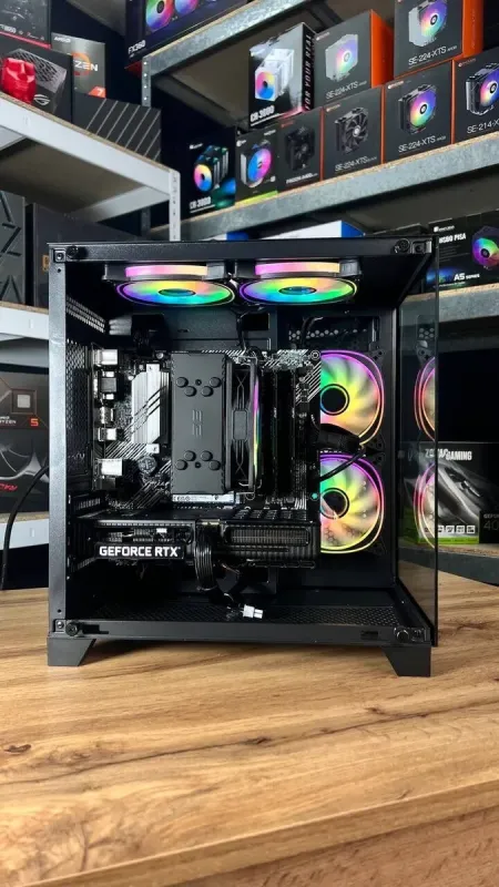 Збірка під замовлення: ігровий ПК Qube Reef ARGB Black Tower / AMD Ryzen 5 5500 (6 (12) ядер по 3.6 - 4.2 GHz) / 16 GB DDR4 / 1000 GB SSD M.2 / nVidia GeForce RTX 3060, 12 GB GDDR6, 192-bit / 650W / HDMI б/в - зображення 7