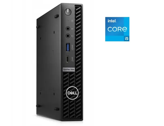 Неттоп Б-клас Dell OptiPlex 7000 Micro USFF / Intel Core i5-12500T (6 (12) ядер по 2.0 - 4.4 GHz) / 16 GB DDR4 / 256 GB SSD / Intel UHD Graphics 770 / Win 11 Pro б/в - зображення 1