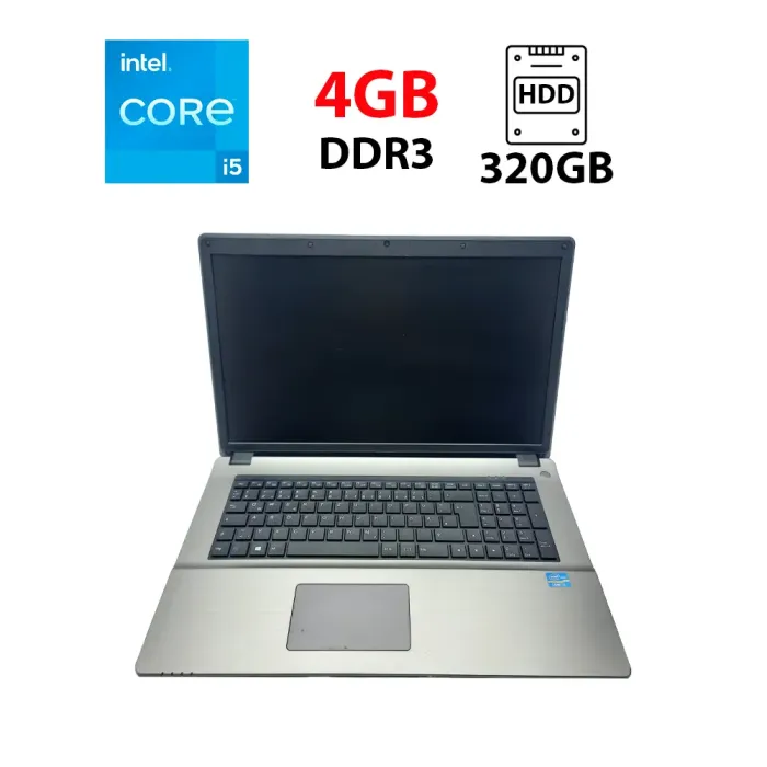 Ноутбук Б-клас Terra Mobile 1749 / 17.3" (1600x900) TN / Intel Core i5-4200M (2 (4) ядра по 2.5 - 3.1 GHz) / 4 GB DDR3 / 320 GB HDD / Intel HD Graphic 4600 / WebCam б/в - зображення 1