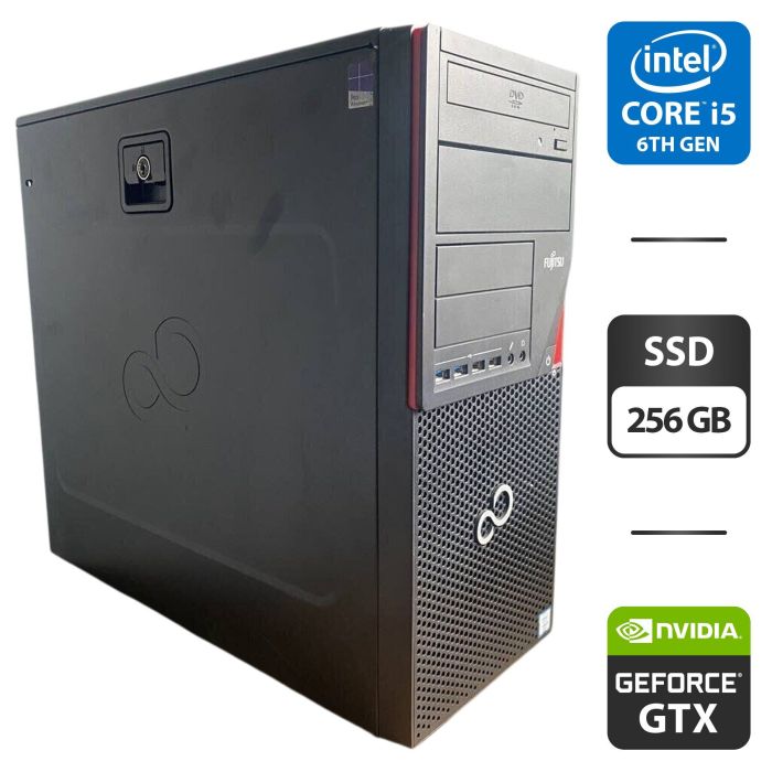 Комп'ютер Fujitsu Esprimo P756 E90 Tower / Intel Core i5-6400 (4 ядра по 2.7 - 3.3 GHz) / 8 GB DDR4 / 256 GB SSD / nVidia GeForce GTX 750 Ti, 2 GB GDDR5, 128-bit б/в - зображення 1