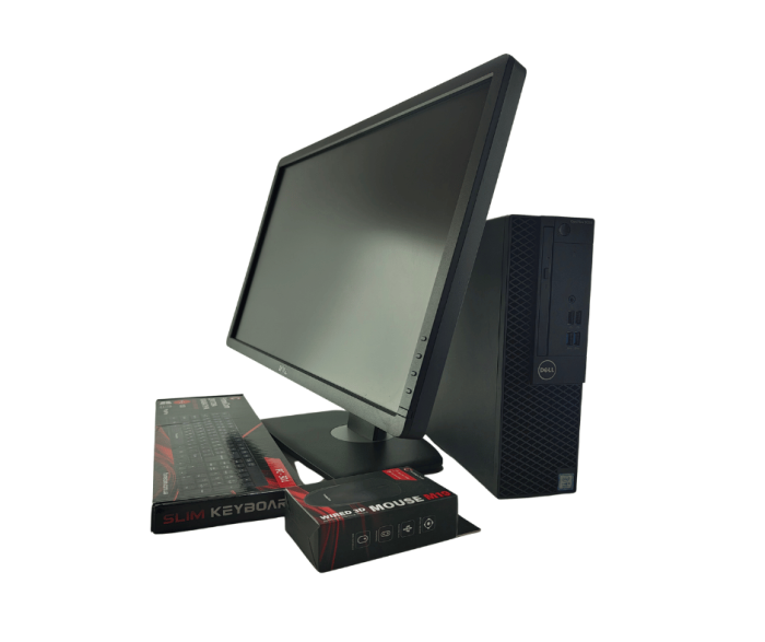 Комплект ПК: комп'ютер Dell OptiPlex 3050 SFF / Intel Core i5-7500 (4 ядра по 3,4 - 3,8 ГГц) / 16 ГБ DDR4 / 512 ГБ SSD / Intel HD Graphics 630 + Монітор 24" (1920x1080) TN б/в - зображення 2