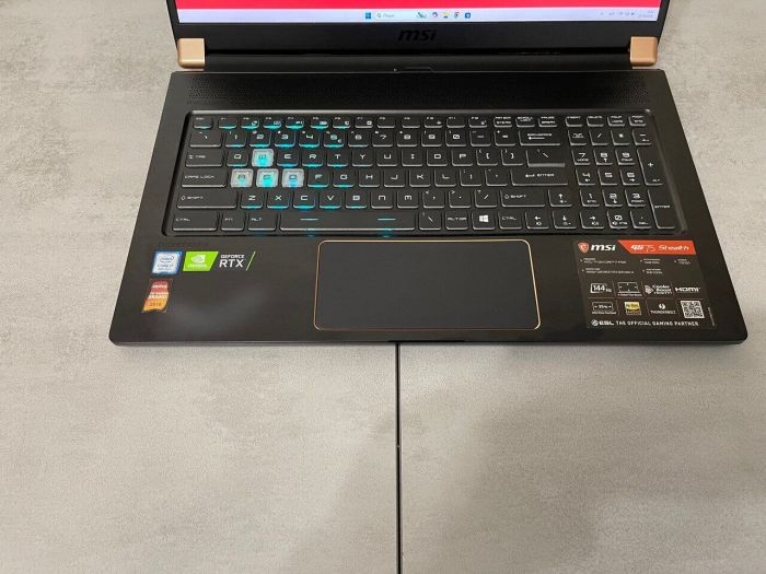 Ігровий ноутбук MSI GS75 Stealth 9SF-243US / 17,3" (1920x1080) IPS / Intel Core i7-9750H (6 (12) ядер по 2,6 - 4,5 ГГц) / 16 ГБ DDR4 / 1000 ГБ SSD M.2 / nVidia GeForce RTX 2070, 8 ГБ GDDR6, 256-біт / WebCam б/в - зображення 4