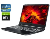 Ігровий ноутбук Б-клас Acer Nitro 5 AN515-55-53E5 / 15.6" (1920x1080) IPS / Intel Core i5-10300H (4 (8) ядра по 2.5 - 4.5 GHz) / 16 GB DDR4 / 240 GB SSD / nVidia GeForce RTX 3050, 4 GB GDDR6, 128-bit / WebCam б/в
