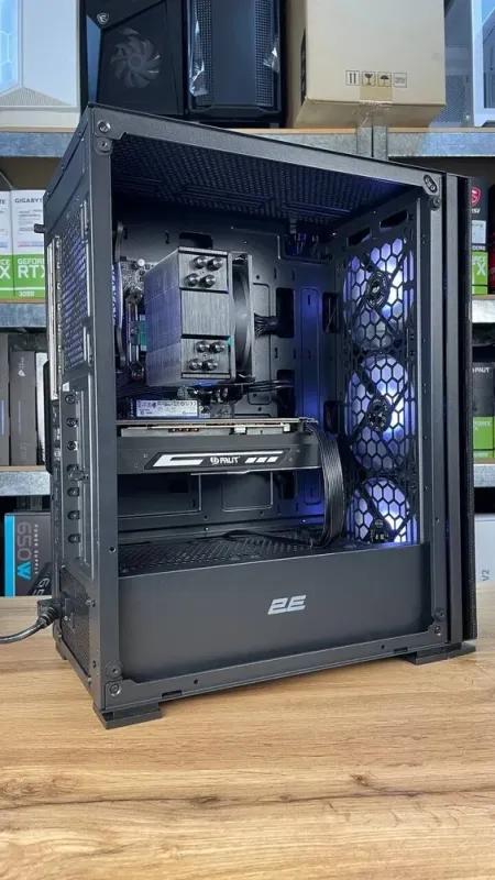 Збірка під замовлення: 2E Gaming Virtus Neo G3301N Tower / AMD Ryzen 5 3600 (6 (12) ядер по 3.6 - 4.2 GHz) / 16 GB DDR4 / 500 GB SSD M.2 / nVidia GeForce GTX 1060, 6 GB GDDR6X, 192-bit / HDMI / 550W б/в - зображення 5