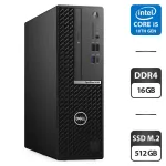 Комп'ютер Dell OptiPlex 5080 SFF / Intel Core i5-10500 (6 (12) ядер по 3,1 - 4,5 ГГц) / 16 ГБ DDR4 / 512 ГБ SSD M.2 / Intel UHD Graphics 630 / DVD-ROM б/в
