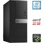 Ігровий ПК Dell OptiPlex 5050 Tower / Intel Core i7-6700 (4 (8) ядра по 3.4 - 4.0 GHz) / 32 GB DDR4 / 500 GB SSD / nVidia GeForce GTX 1060, 6 GB GDDR5, 192-bit б/в