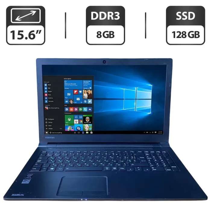 Ноутбук Б-клас Toshiba Satellite Pro R50-B-10T / 15.6" (1366x768) TN / Intel Core i5-4210U (2 (4) ядра по 1.7 - 2.7 GHz) / 8 GB DDR3 / 128 GB SSD / Intel HD Graphics 4400 / WebCam  Оставить отзыв Артикул: 5595_223 Ноутбук Б-класс Toshiba Satellite Pr б/в - зображення 1