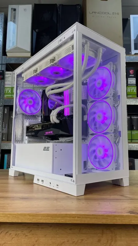Збірка під замовлення: ігровий ПК 2E Gaming Fantom GK701W White Tower / AMD Ryzen 5 5600 (6 (12) ядер по 3.5 - 4.4 GHz) / 32 GB DDR4 / 1000 GB SSD M.2 / nVidia GeForce RTX 3070, 8 GB GDDR6, 256-bit / HDMI / 750W б/в - зображення 7