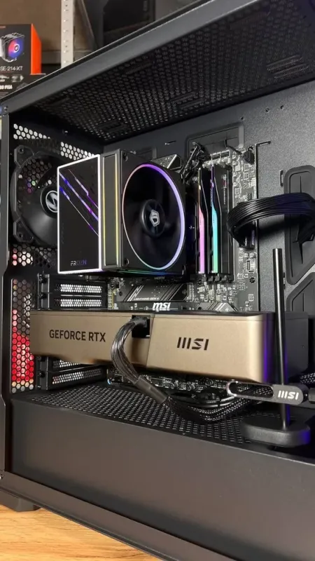 Збірка під замовлення: ігровий ПК Lian Li LanCool 215 Tempered Glass Tower / AMD Ryzen 5 9600X (6 (12) ядер по 3.9 - 5.4 GHz) / 32 GB DDR5 / 2000 GB SSD M.2 / nVidia GeForce RTX 4070 Ti Super, 16 GB GDDR6X, 256-bit / 850W - зображення 6