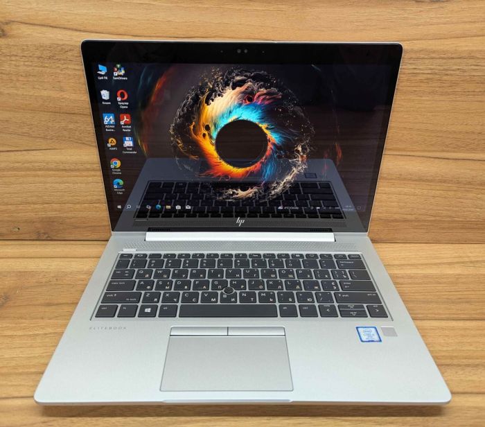 Ультрабук HP EliteBook 830 G5 / 13.3" (1920x1080) IPS Touch / Intel Core i7-8650U (4 (8) ядра по 1.9 - 4.2 GHz) / 16 GB DDR4 / 512 GB SSD / Intel UHD Graphics 620 / WebCam / TouchID / Windows 10 б/в - зображення 2