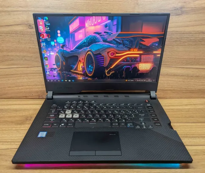 Ігровий ноутбук Asus ROG Strix G533Z / 15.6" (1920x1080) IPS / Intel Core i7-9750H (6 (12) ядер по 2.6 - 4.5 GHz) / 16 GB DDR4 / 1000 GB SSD / nVidia GeForce RTX 2070, 8 GB GDDR6, 256-bit / WebCam / Windows 10 б/в - зображення 2