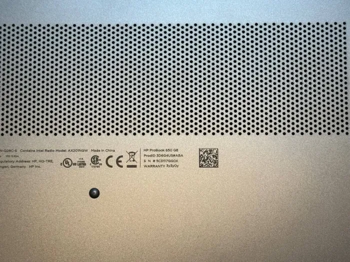 Ультрабук HP ProBook 650 G8 / 15.6" (1920x1080) IPS / Intel Core i5-1145G7 (4 (8) ядра по 2.6 - 4.4 GHz) / 16 GB DDR4 / 256 GB SSD / Intel Iris Xe Graphics / WebCam / Fingerprint б/в - зображення 6