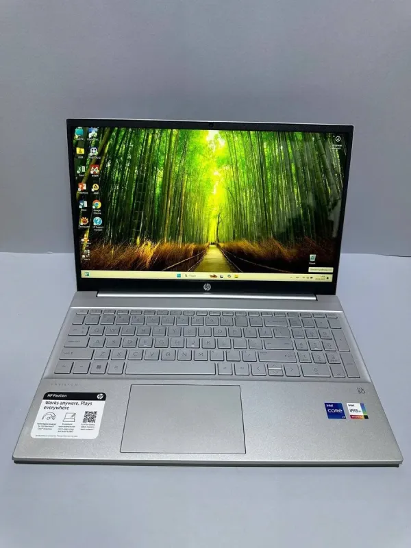 Ультрабук Б-клас HP Pavilion 15-eg3071cl / 15.6" (1920x1080) TN / Intel Core i7-1355U (10 (12) ядер по 3.7 - 5.0 GHz) / 16 GB DDR4 / 512 GB SSD / Intel Iris Xe Graphics / WebCam б/в - зображення 2