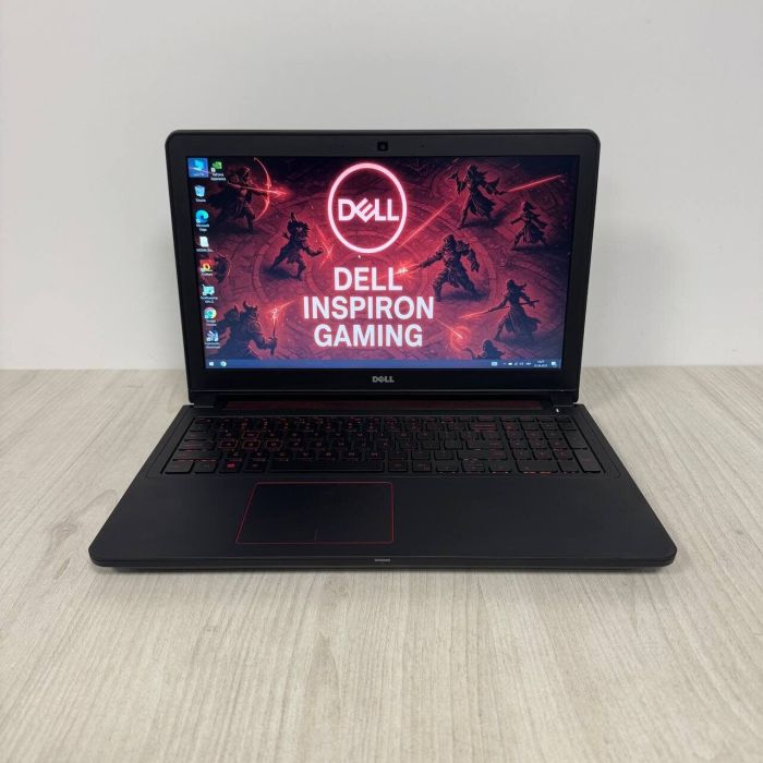 Ігровий ноутбук Dell Inspiron 15 Gaming 5577 / 15,6" (1920x1080) TN / Intel Core i5-7300HQ (4 ядра по 2,5 - 3,5 ГГц) / 8 ГБ DDR4 / 128 ГБ SSD M.2 + 1000 ГБ HDD / nVidia GeForce GTX 1050, 4 ГБ GDDR5, 128-біт / Веб-камера б/в - зображення 2