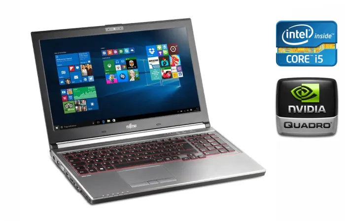 Мобільна робоча станція Fujitsu Celsius H760 / 15.6" (1920x1080) IPS / Intel Core i5-6440HQ (4 ядра по 2.6 - 3.5 GHz) / 32 GB DDR4 / 512 GB SSD / nVidia Quadro M600M, 2 GB GDDR5, 128-bit / WebCam / HDMI б/в - зображення 1