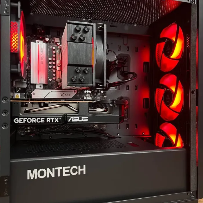 Збірка на замовлення: ігровий ПК Montech Air 100 ARGB Black Tower / AMD Ryzen 5 7500F (6 (12) ядер по 3,7 - 5,0 ГГц) / 32 ГБ DDR5 / 1000 ГБ SSD M.2 / nVidia GeForce RTX 5060, 8 ГБ GDDR7, 128-bit / 650W - зображення 8