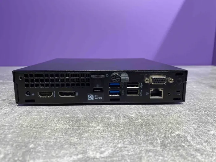 Неттоп Dell OptiPlex 3060 USFF / Intel Core i3-8100T (4 ядра по 3.1 GHz) / 16 GB DDR4 / 120 GB SSD / Intel UHD Graphics 630 / 65W б/в - зображення 3