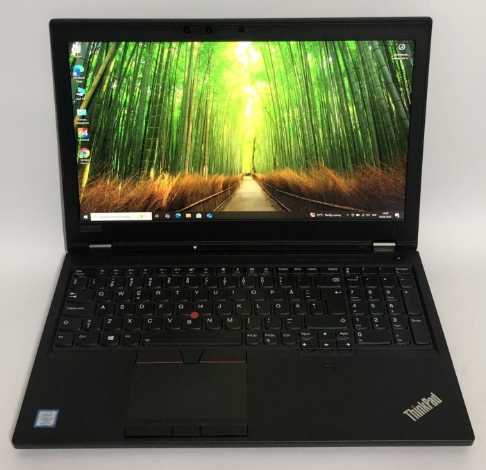 Мобільна робоча станція Б-клас Lenovo ThinkPad P52 / 15.6" (1920x1080) IPS / Intel Core i7-8850H (6 (12) ядер по 2.6 - 4.3 GHz) / 32 GB DDR4 / 512 GB SSD NVMe / nVidia Quadro P3200 Max-Q, 6 GB GDDR5, 192-bit / WebCam б/в - зображення 2