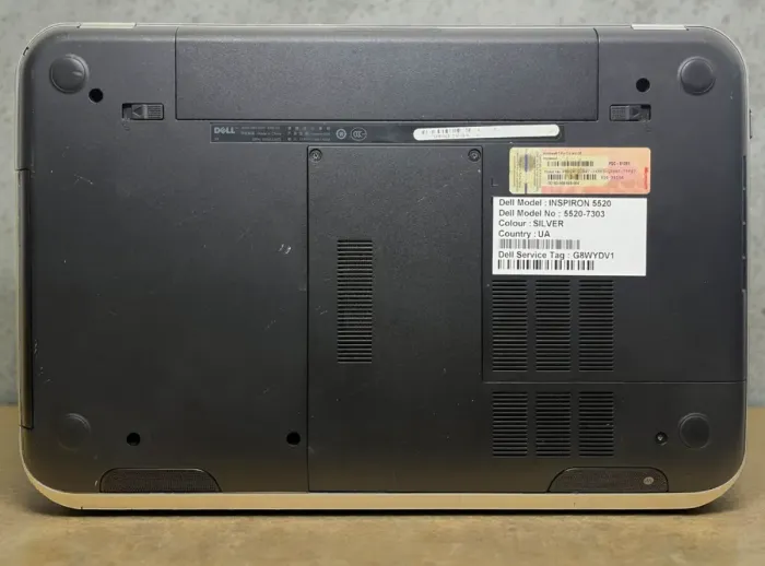 Ноутбук Б-клас Dell Inspiron 5520 / 15.6" (1366x768) TN / Intel Core i7-3612QM (4 (8) ядра по 2.1 - 3.1 GHz) / 8 GB DDR3 / 256 GB SSD / AMD Radeon HD 7600M, 1 GB GDDR3, 128-bit / WebCam б/в - зображення 7