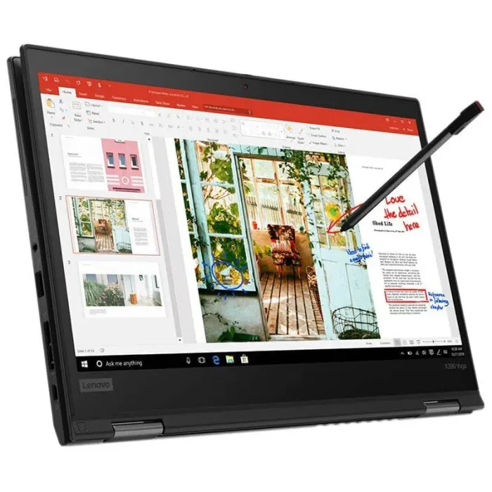 Ультрабук-трансформер Lenovo ThinkPad X390 Yoga / 13.3" (1920x1080) IPS Touch / Intel Core i7-8550U (4 (8) ядра по 1.8 - 4.0 GHz) / 8 GB DDR4 / 240 GB SSD / Intel UHD Graphics / WebCam / 4G б/в - зображення 4