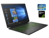 Ігровий ноутбук HP Pavilion Gaming 15-cx0056wm / 15.6" (1920x1080) IPS / Intel Core i5-8300H (4 (8) ядра по 2.3 - 4.0 GHz) / 16 GB DDR4 / 512 GB SSD / nVidia GeForce GTX 1050 Ti, 4 GB GDDR5, 128-bit / WebCam б/в