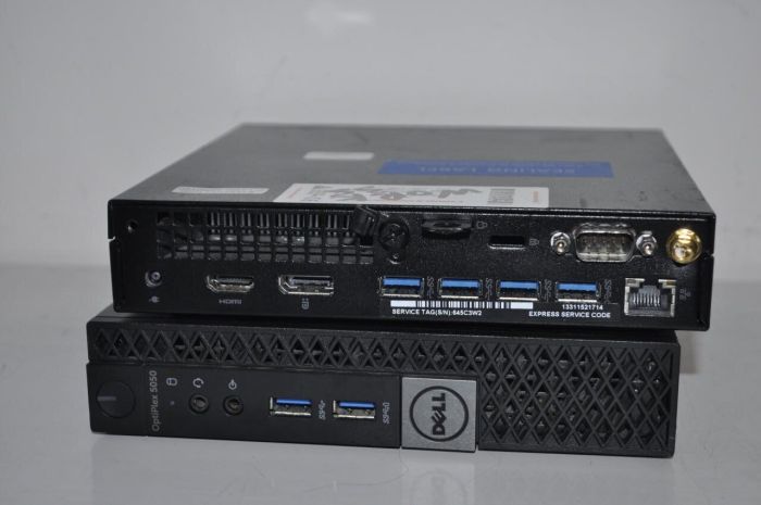 Неттоп Dell OptiPlex 5050 USFF / Intel Core i5-6500T (4 ядра по 2,5 - 3,1 ГГц) / 8 ГБ DDR4 / 128 ГБ SSD / Intel HD Graphics 530 / Wi-Fi / Windows 11 Pro / Блок живлення б/в - зображення 3