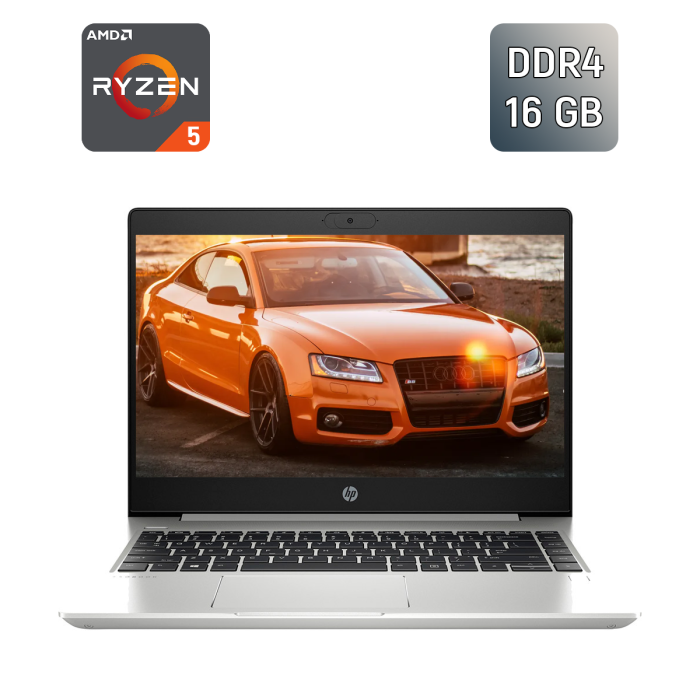 Ультрабук HP ProBook 445 G7 / 14" (1920x1080) IPS / AMD Ryzen 5 4500U (6 ядер по 2.3 - 4.0 GHz) / 16 GB DDR4 / 256 GB SSD / AMD Radeon RX Vega 6 / WebCam / TouchID б/в - зображення 1