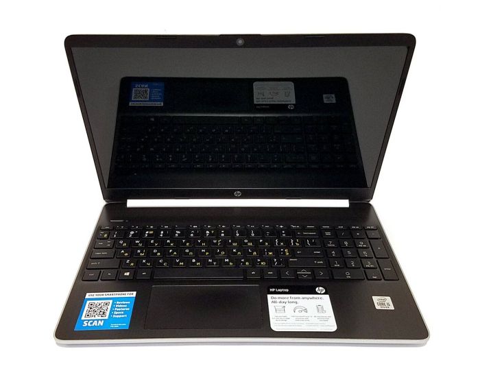 Ультрабук HP 15-dy1051wm / 15.6" (1366x768) TN / Intel Core i5-1035G1 (4 (8) ядра по 1.0 - 3.6 GHz) / 8 GB DDR4 / 512 GB SSD M.2 / Intel UHD Graphics / WebCam / Win 10 Home б/в - зображення 2