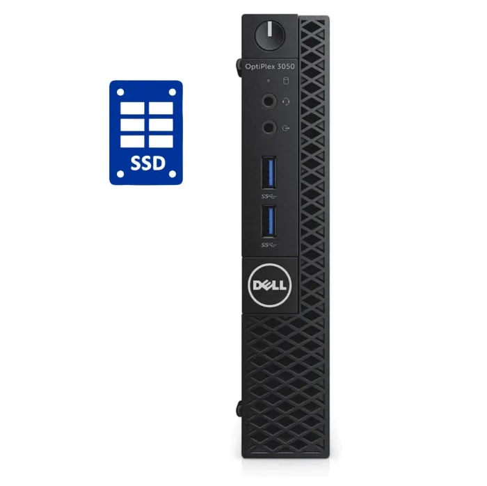 Неттоп Dell Optiplex 3050 Micro USFF / Intel Core i3-7100T (2 (4) ядра 3.4 GHz) / 8 GB DDR4 / 128 GB SSD / Intel HD Graphics 630 б/в - зображення 1