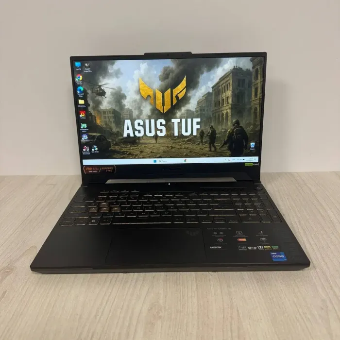 Ігровий ноутбук Asus TUF F15 FX507ZV / 15,6" (1920x1080) IPS / Intel Core i7-12700H (14 (20) ядер по 3,5 - 4,7 ГГц) / 16 ГБ DDR4 / 512 ГБ SSD / nVidia GeForce RTX 4060, 8 ГБ GDDR6, 128-біт / WebCam б/в - изображение 2