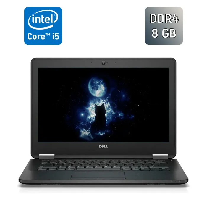 Нетбук Dell Latitude E7270 / 12.5" (1920x1080) IPS / Intel Core i5-6300U (2 (4) ядра по 2.4 - 3.0 GHz) / 8 GB DDR4 / 256 GB SSD / Intel HD Graphics 520 / HDMI / WebCam / Windows 10 б/в - зображення 1