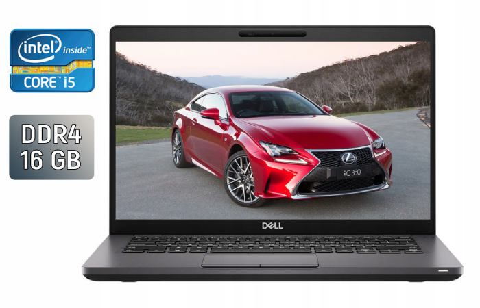 Ультрабук Dell Latitude 5400 / 14" (1920x1080) IPS / Intel Core i5-8365U (4 (8) ядра по 1.6 - 4.1 GHz) / 16 GB DDR4 / 512 GB SSD / Intel UHD Graphics / WebCam / HDMI / Windows 10 б/в - зображення 1