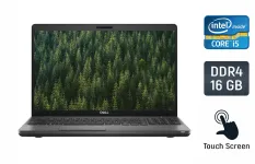 Ультрабук Б-клас Dell Latitude 5500 / 15.6" (1920x1080) IPS Touch / Intel Core i5-8365U (4 (8) ядра по 1.6 - 4.1 GHz) / 16 GB DDR4 / 512 GB SSD / Intel UHD Graphics 620 / WebCam / Windows 10 б/в
