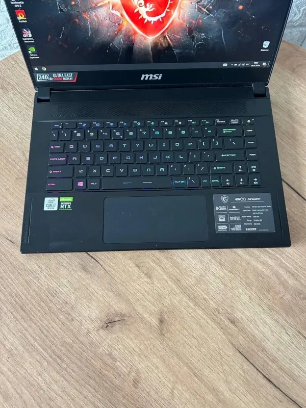 Ігровий ноутбук Б-клас MSI GS66 Stealth 10SF / 15.6" (1920x1080) IPS / Intel Core i7-10750H (6 (12) ядер по 2.6 - 5.0 GHz) / 16 GB DDR4 / 512 GB SSD / nVidia GeForce RTX 2070 Max-Q, 8 GB GDDR6, 256-bit / WebCam б/в - зображення 7