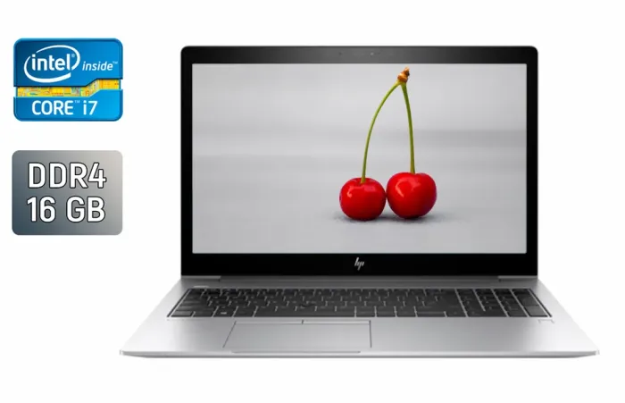 Ультрабук HP EliteBook 850 G5 / 15.6" (1920x1080) IPS / Intel Core i7-7600U (2 (4) ядра по 2.8 - 3.9 GHz) / 16 GB DDR4 / 512 GB SSD / Intel HD Graphics 620 / WebCam / HDMI / Windows 10 б/в - зображення 1
