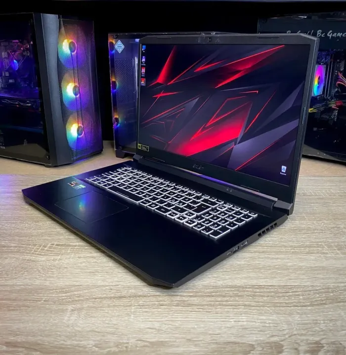 Ігровий ноутбук Acer Nitro 5 / 17.3" (1920x1080) IPS / AMD Ryzen 7 5800H (8 (16) ядер по 3.2 - 4.4 GHz) / 16 GB DDR4 / 1000 GB SSD / nVidia GeForce RTX 3070, 8 GB GDDR6, 256-bit / WebCam б/в - зображення 5