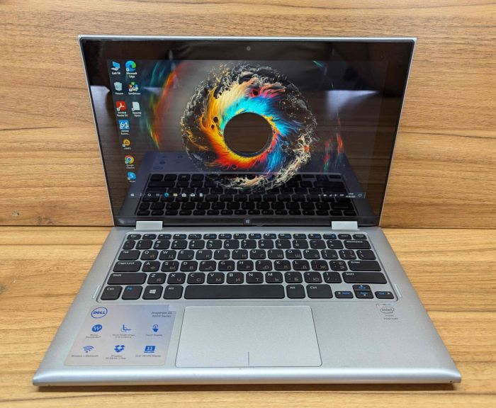 Нетбук-трансформер Dell Inspiron 11-3147 / 11.6" (1366x768) TN Touch / Intel Pentium N3530 (4 ядра по 2.16 - 2.58 GHz) / 8 GB DDR3 / 240 GB SSD / Intel HD Graphics / WebCam / Windows 10 б/в - зображення 2