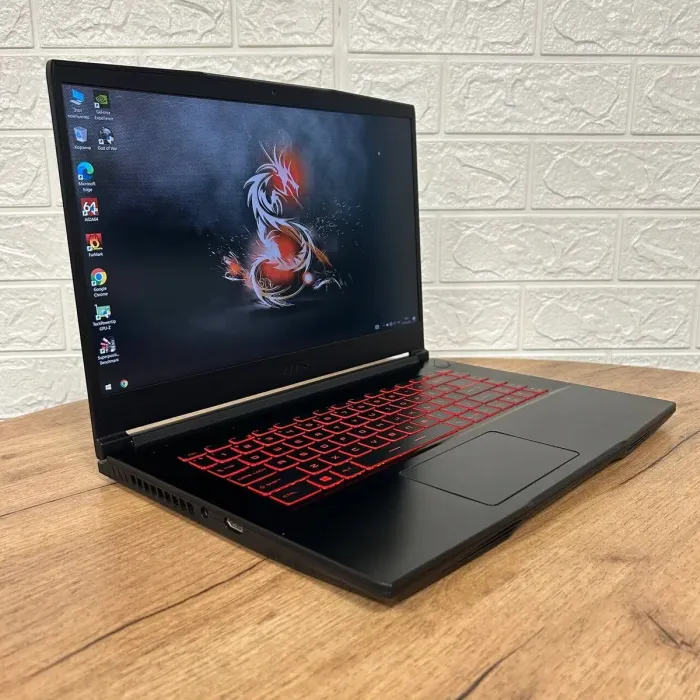 Ігровий ноутбук Б-клас MSI GF65 Thin 9SD / 15.6" (1920x1080) IPS / Intel Core i5-9300H (4 (8) ядра по 2.4 - 4.1 GHz) / 8 GB DDR4 / 512 GB SSD / nVidia GeForce GTX 1660 Ti, 6 GB GDDR6, 192-bit / WebCam б/в - зображення 4