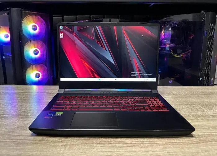Игровой ноутбук MSI Katana GF66 / 15.6" (1920x1080) IPS / Intel Core i7-12700H (14 (20) ядер по 3.5 - 4.7 GHz) / 16 GB DDR4 / 1000 GB SSD M.2 / nVidia GeForce RTX 3070, 8 GB GDDR6, 256-bit / WebCam б/в - зображення 2