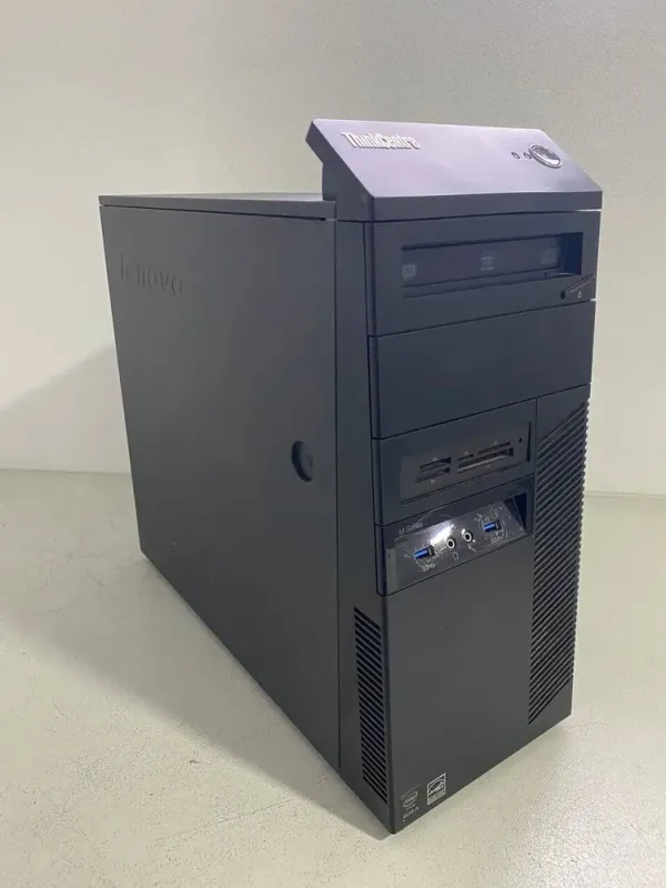 Комп'ютер Lenovo ThinkCentre M83 Tower / Intel Core i5-4590 (4 ядра по 3.3 - 3.7 GHz) / 8 GB DDR3 / 240 GB SSD / Intel HD Graphics 4600 / DVD-ROM / VGA б/в - зображення 3