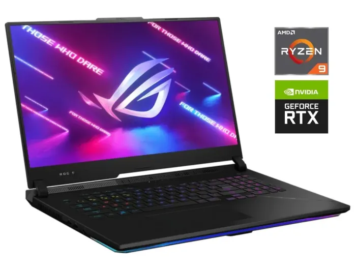 Ігровий ноутбук Asus ROG Strix SCAR G733PY / 17.3" (2560x1440) IPS / AMD Ryzen 9 7945HX (16 (32) ядер по 2.5 - 5.4 GHz) / 32 GB DDR5 / 1000 GB SSD NVMe / nVidia GeForce RTX 4090, 16 GB GDDR6, 256-bit / WebCam б/в - зображення 1