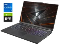 Ігровий ноутбук Б-класу Gigabyte Aorus 17 YE5 / 17.3" (1920x1080) IPS / Intel Core i7-12700H (14 (20) ядер по 3,5 - 4,7 ГГц) / 32 ГБ DDR5 / 1000 ГБ SSD NVMe / nVidia GeForce RTX 3080 Ti, 16 ГБ GDDR6, 256-bit / WebCam б/в