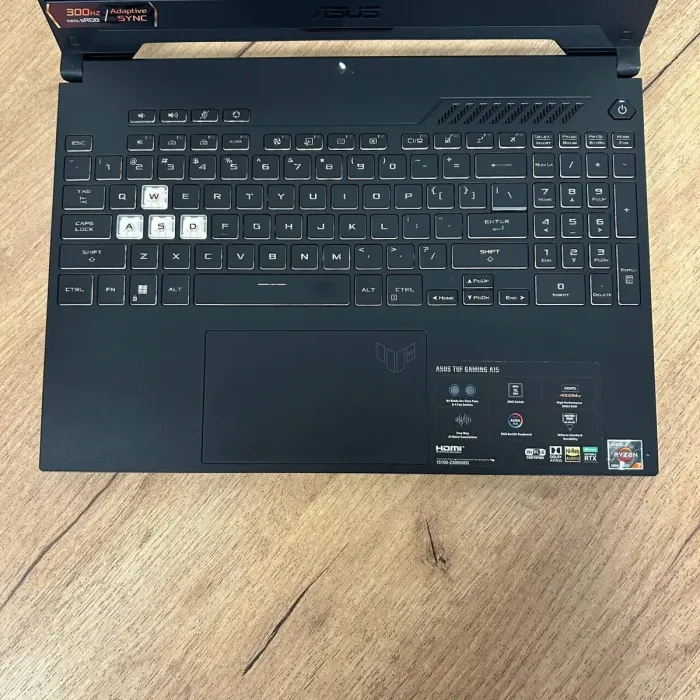 Ігровий ноутбук Asus TUF Gaming A15 FA507RM / 15.6" (1920x1080) IPS / AMD Ryzen 7 6800H (8 (16) ядер по 3.2 - 4.7 GHz) / 16 GB DDR4 / 512 GB SSD NVMe / nVidia GeForce RTX 3060, 6 GB GDDR6, 192-bit / WebCam б/в - зображення 7