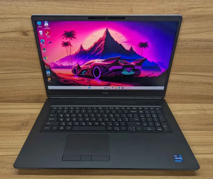 Мобільна робоча станція Dell Precision 7760 / 17,3" (3840x2160) IPS / Intel Xeon W-11855M (6 (12) ядер по 3,2 - 4,9 ГГц) / 32 ГБ DDR4 / 1000 ГБ SSD / nVidia RTX A4000, 8 ГБ GDDR6, 256-біт / WebCam / HDMI / Windows 11 б/в - зображення 2