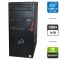 Комп'ютер Fujitsu Esprimo P756 E90 Tower / Intel Core i5-6500 (4 ядра по 3,2 - 3,6 ГГц) / 16 ГБ DDR4 / 256 ГБ SSD M.2 + 250 ГБ HDD / nVidia Quadro K4000, 3 ГБ GDDR5, 192-біт / DVD-ROM / Windows 11 Pro б/в